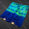 Tropical Azure Ocean Silk Fan Veils