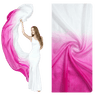 White & Pink Silk Veil