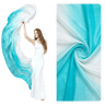 White & Blue Silk Veil