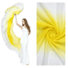 White & Yellow Silk Veil