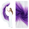 White & Purple Silk Veil
