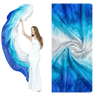 White, Blue & Royal Blue Silk Veil