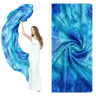 Lake Blue & Sapphire Silk Veil