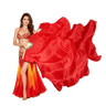 Red Silk Fan Veils