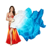 White, Sky Blue & Deep Blue Silk Fan Veils