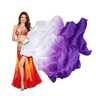 White & Purple Silk Fan Veils