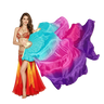 Blue, Pink & Purple Silk Fan Veils