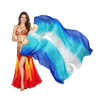 White, Blue & Royal Blue Silk Fan Veils